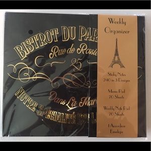 NEW in plastic! Parisian Themed Weekly Organizer